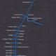 En línea continua, el túnel proyectado en Las Vegas. En línea discontinua, la expansión propuesta por The Boring Company